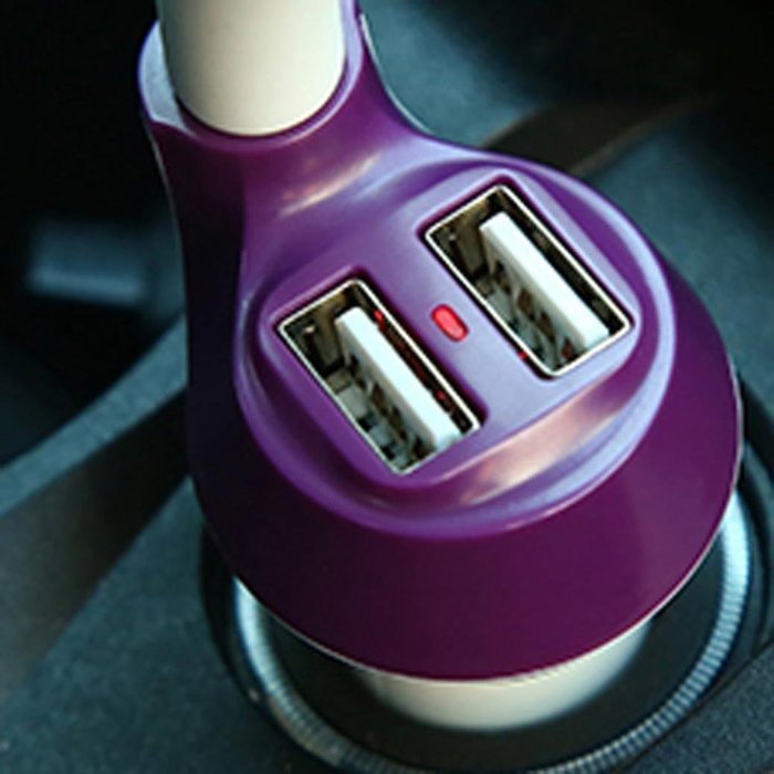 Ecosin Car Humidifier Air Purifier Freshener Travel Car Portable With USB Interface (Beige) N11