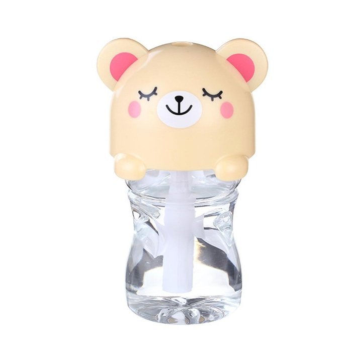 Alonea USB Mini Cartoon Bottle Cap Humidifier Office Air Diffuser (Black) N5