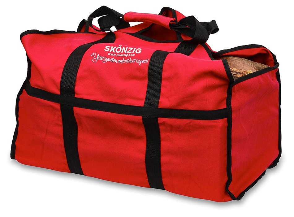 Skonzig Premium Firewood Carrier and Holder, Genuine, Super Durable Canvas, Heavyduty Log Tote, Build To Last,... N8