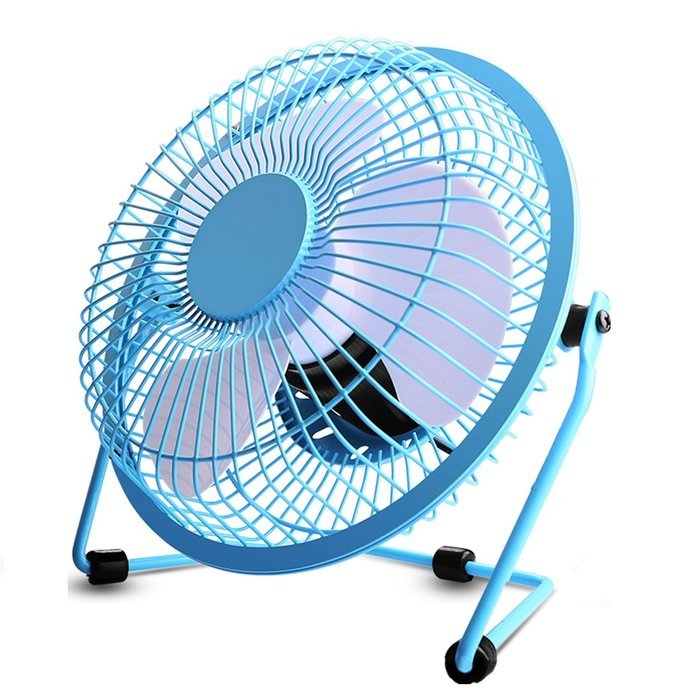 YYGIFT&reg; Quiet Operation Mini USB Table Desk Personal Fan with Built-in Rechargeable Battery - Black N10