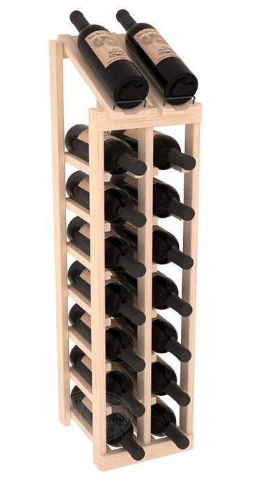 Wine Racks America Ponderosa Pine 2 Column 8 Row Display Top Kit. 13 Stains to Choose From!