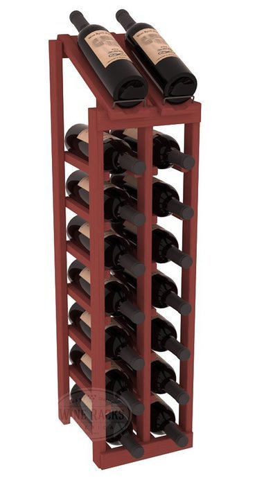 Wine Racks America Ponderosa Pine 2 Column 8 Row Display Top Kit. 13 Stains to Choose From! N2