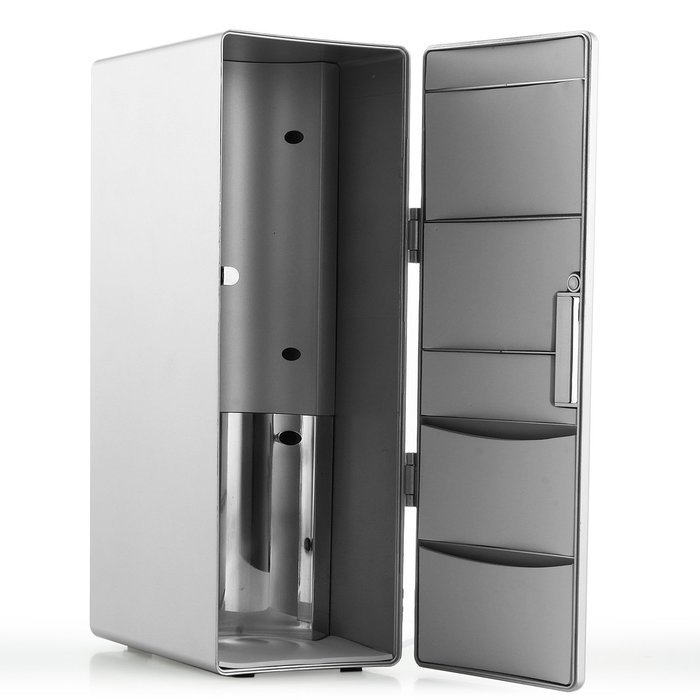 Rubility Mini USB Fridge Cooler Beverage Drink Cans Cooler/Warmer Refrigerator N2