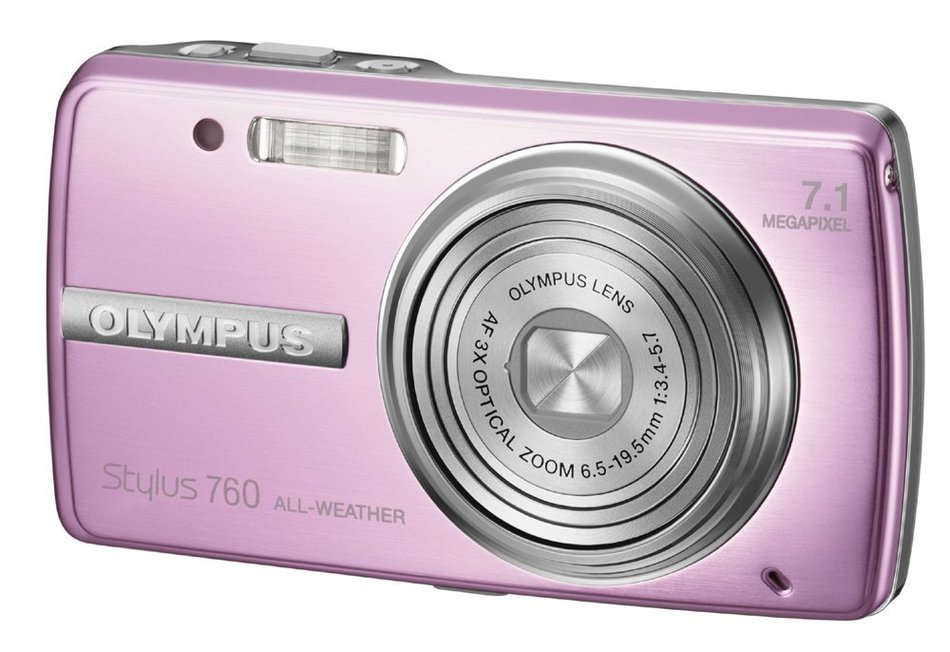 Olympus Stylus 760 7.1MP Digital Camera with Dual Image Stabilized 3x Optical Zoom (Pink)