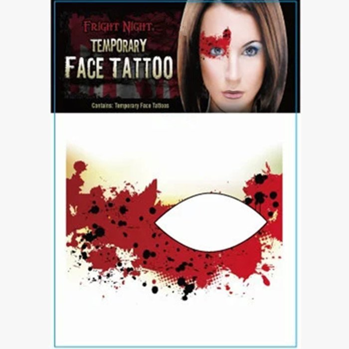 Spritech(TM) Fashionable Terrorist Monster Temporary Eye Tattoo Makeup Colorful Eye Shadow Art for Halloween Stage... N16
