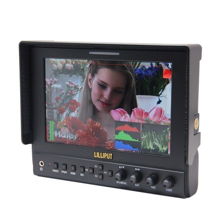 Andoer Lilliput 7" 663/S2 IPS 3G-SDI HDMI In Out HD Peaking Monitor BMCC for DSLR & Full HD Camcorder N4