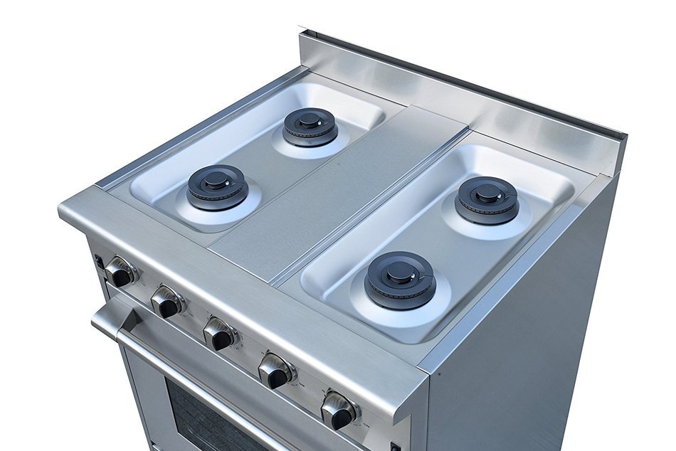 NXR DRGB3001 Professional Style Gas Range, 30", Stainless Steel N3