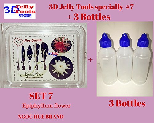 3D Jelly Tools specially -Type 7 - Epiphyllum flower and 3 Bottle