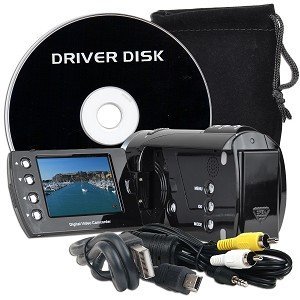 DV7000A SD/SDHC High-Definition 720p Digital Camcorder w/4x Digital Zoom & 2.4" Flipout LCD (Black)