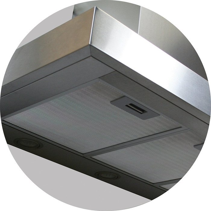 Yosemite Home Decor MCRS36S Contemporary Series Canopy Hood, 36-Inch, Stainless Steel