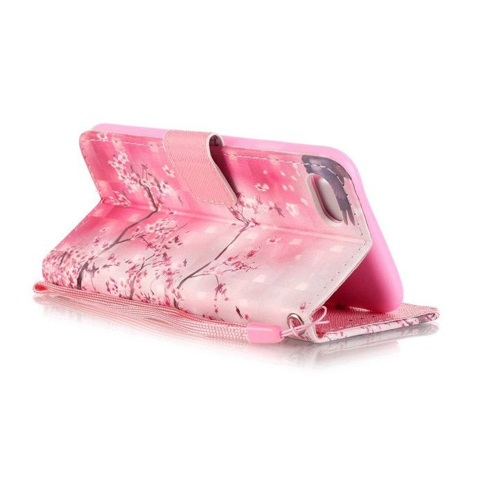 iPhone 7 Case,Yaheeda [3D Colored Drawing] [Flip Fit] Premium PU Leather Card-Slots Cash-Slots & Kickstand [Anti-Scratches... N47