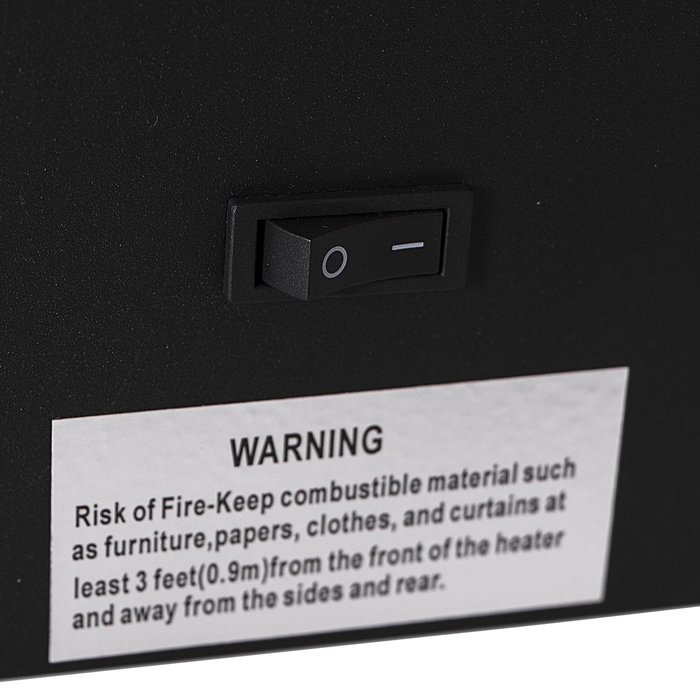 Bestmart INC 1500w Black Mechanical Version Wire Heating Portable Fireplace N4