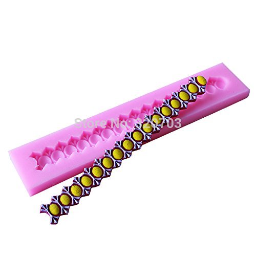 1pcs Long Size Necklace Shape Silicone Mold, for Fondant Cake Mold, Bakware Tools, Soap Mold ,Sugar Tool
