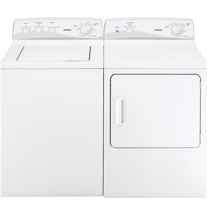 HOTPOINT GIDDS289538 Hotpoint 6 Cu.Ft. Electric Dryer, White, 4 Cycles