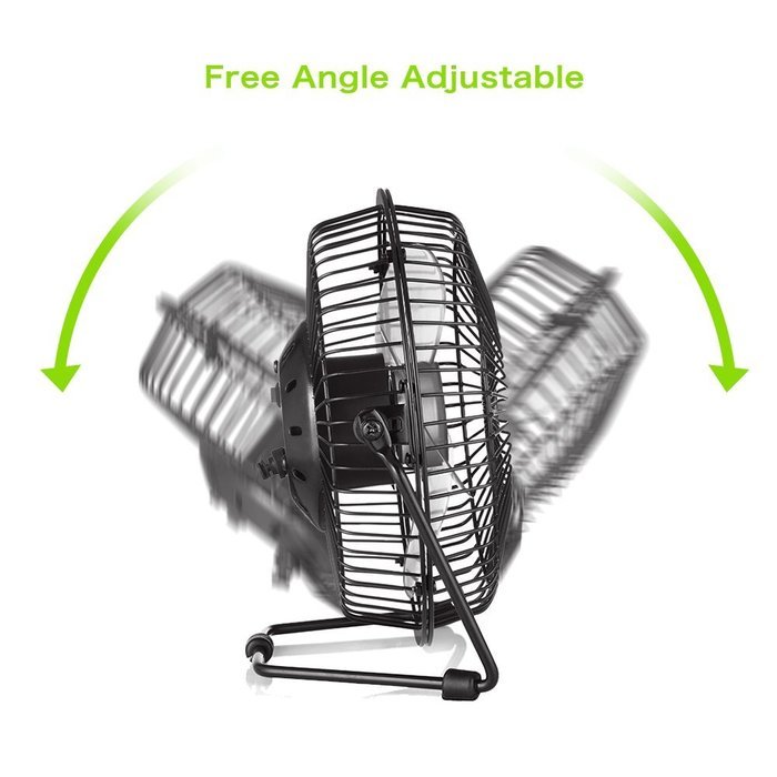 OPOLAR F501 Desktop USB Fan with Upgraded 6 Inch Blades, Enhanced Airflow, Lower Noise, Metal Design, USB Powered... N5