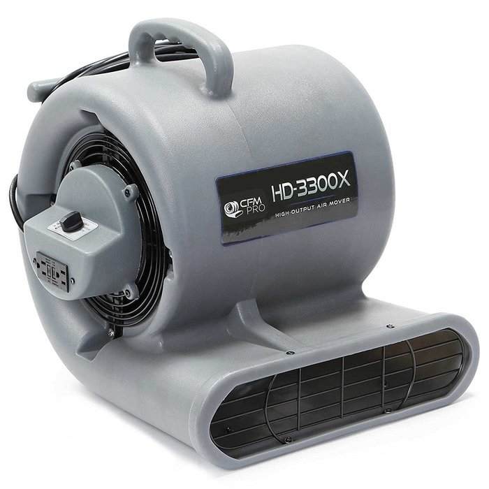 CFM PRO 3,300 Series Air Mover & Carpet Dryer Blower Fan - Package of 6 N7