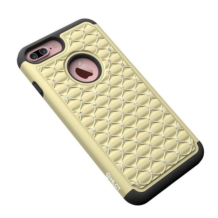 iPhone 7 Plus Case, [5.5 Inch] by HLCT, Soft Interior Silicone Bumper & Hard Shell Solid PC Back, Shock-Absorption... N2
