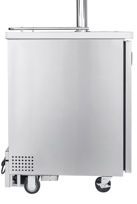 Kegco Commercial Grade Homebrew Kegerator Four Faucet Ball Lock Keg Dispenser Black N6