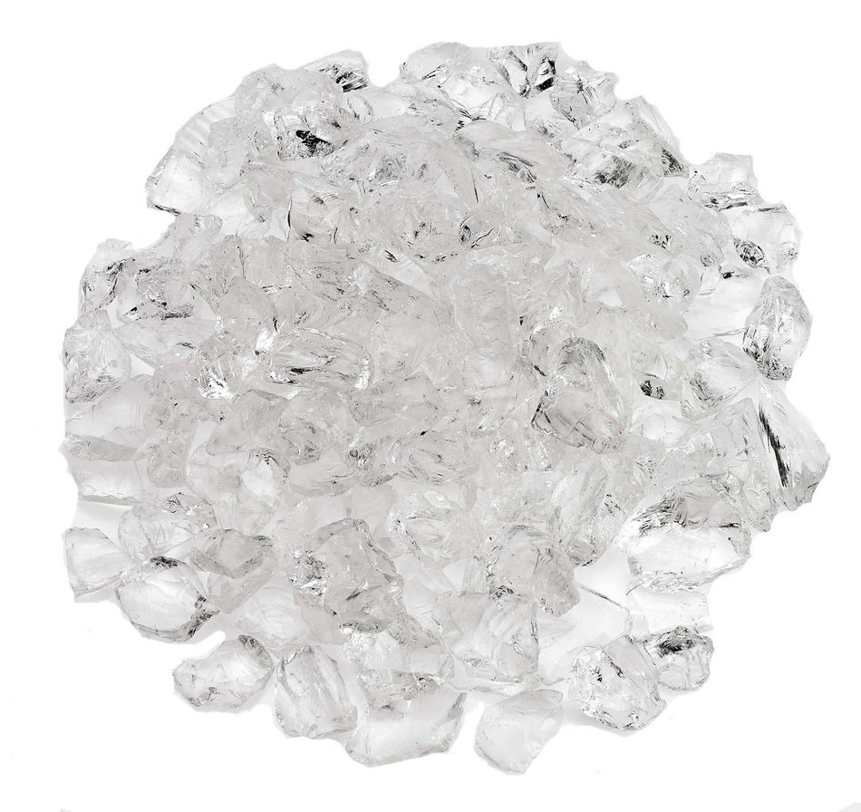 American Fireglass 9 to 12mm Fire Pit and Outdoor Fireplace Glass, Small, 10-Pound, Dark Blue N33