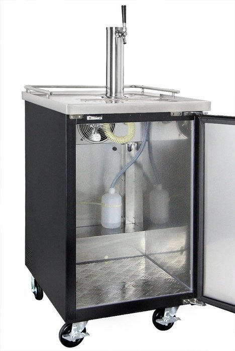 Kegco Commercial Grade Homebrew Kegerator Four Faucet Ball Lock Keg Dispenser Black N11