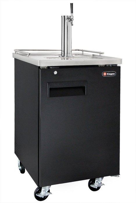 Kegco Commercial Grade Homebrew Kegerator Four Faucet Ball Lock Keg Dispenser Black N12