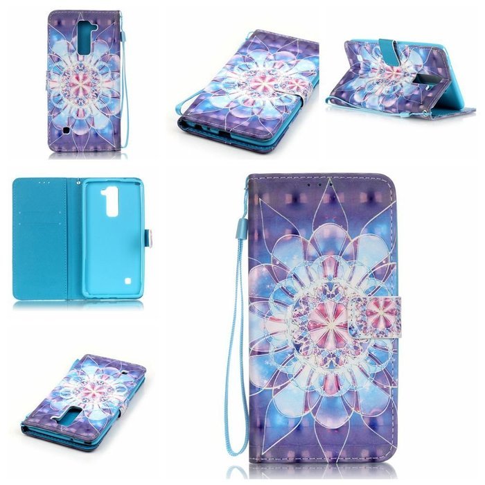 LG G Stylo 2 Case,LG G Stylus 2 Case,Yaheeda [3D Colored Drawing] [Flip Fit] Premium PU Leather Card-Slots Cash-Slots... N41