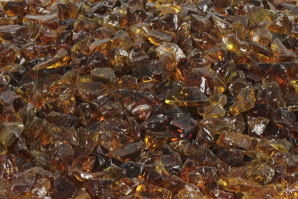 American Fireglass 9 to 12mm Fire Pit and Outdoor Fireplace Glass, Small, 10-Pound, Dark Blue N43