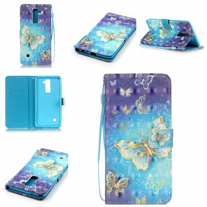 LG G Stylo 2 Case,LG G Stylus 2 Case,Yaheeda [3D Colored Drawing] [Flip Fit] Premium PU Leather Card-Slots Cash-Slots... N48