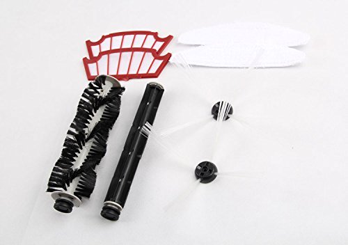Original Robot Vacuum Cleaner A320 Replacement parts, Mop, Filter, Side Brush,Rubber Brush and Hair Brush
