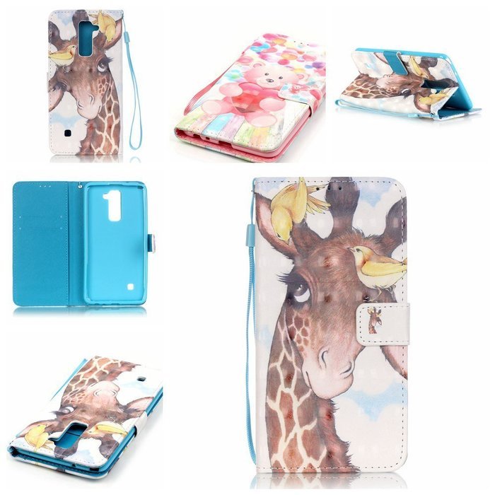 LG G Stylo 2 Case,LG G Stylus 2 Case,Yaheeda [3D Colored Drawing] [Flip Fit] Premium PU Leather Card-Slots Cash-Slots... N59