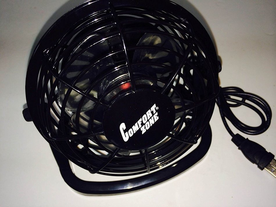 Comfort Zone Czhv4bx 4" High Velocity Cradle Fan (Red)