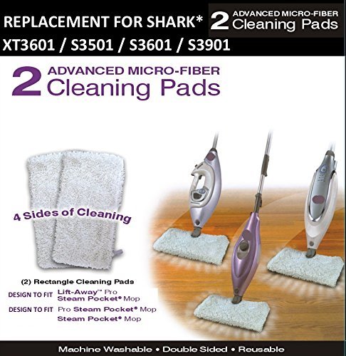 Shark Advanced Microfiber Compatible Pads (XT3601) S3501, S3550,S3601,S3901