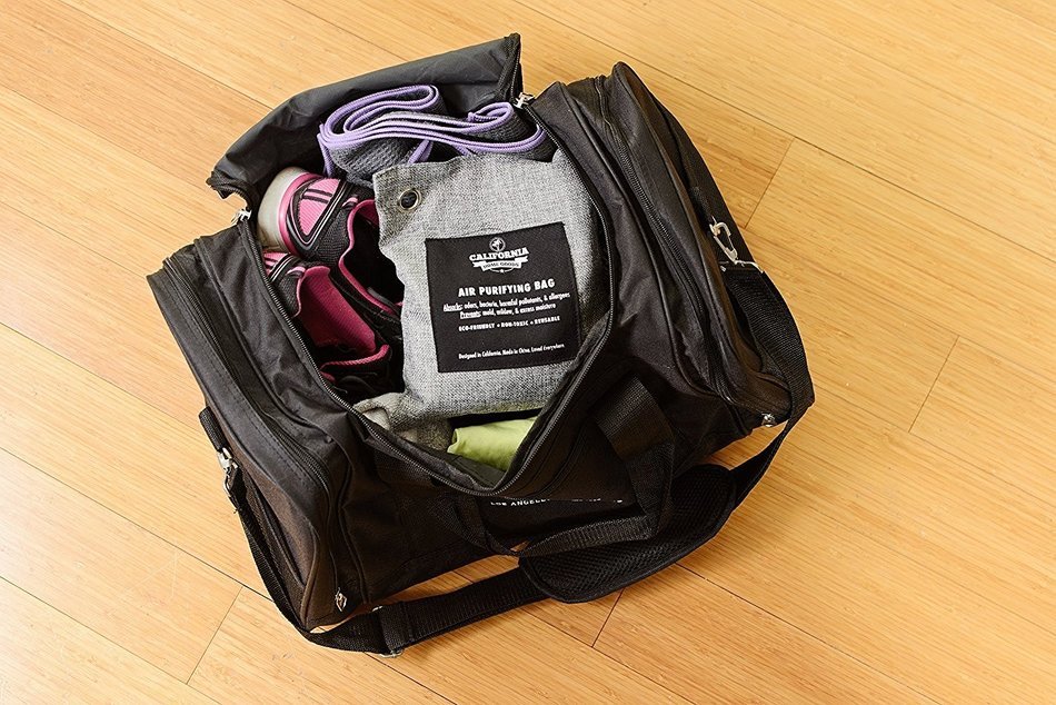 California Home Goods Naturally Activated Bamboo Air Purifying Bag, Charcoal Color, 200g N3