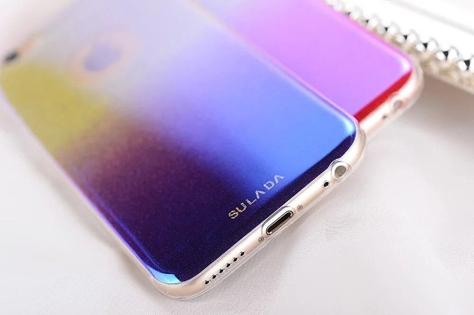 TYoung [Gradient Color] Soft TPU Full Around Shockproof Bling Bright Case Anti-Scratch Cover Shell Bumper Skin... N25