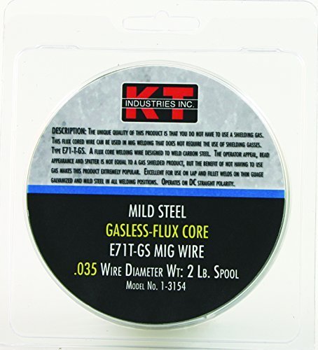 K-T Industries 1-3154 - E71-T-GS Gasless - Flux Core Mig Wire .035 2lb by K-T Industries