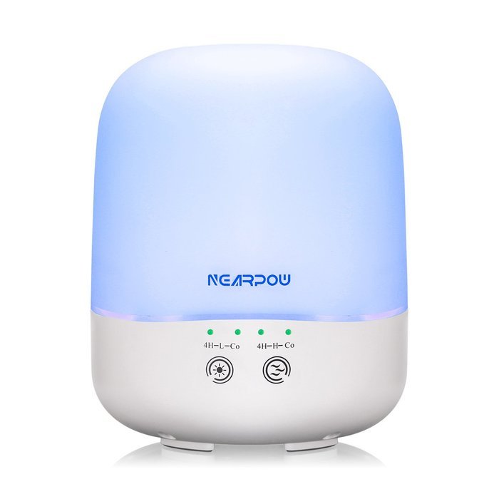 Essential Oil Diffuser, Nearpow 300ml Aromatherapy Essential Oil Ultrasonic Humidifier With Adjustable Mist Mode... N4