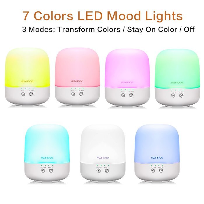Essential Oil Diffuser, Nearpow 300ml Aromatherapy Essential Oil Ultrasonic Humidifier With Adjustable Mist Mode... N5