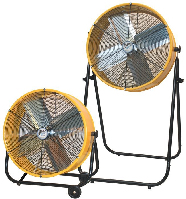 MaxxAir BF24TF2N1YELUPS 24-Inch 2-in-1 High Velocity Air Movement Portable Air Circulator, Yellow