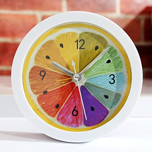Creative Design Fruit Lemon Quartz Running Vintage Alarm Clock