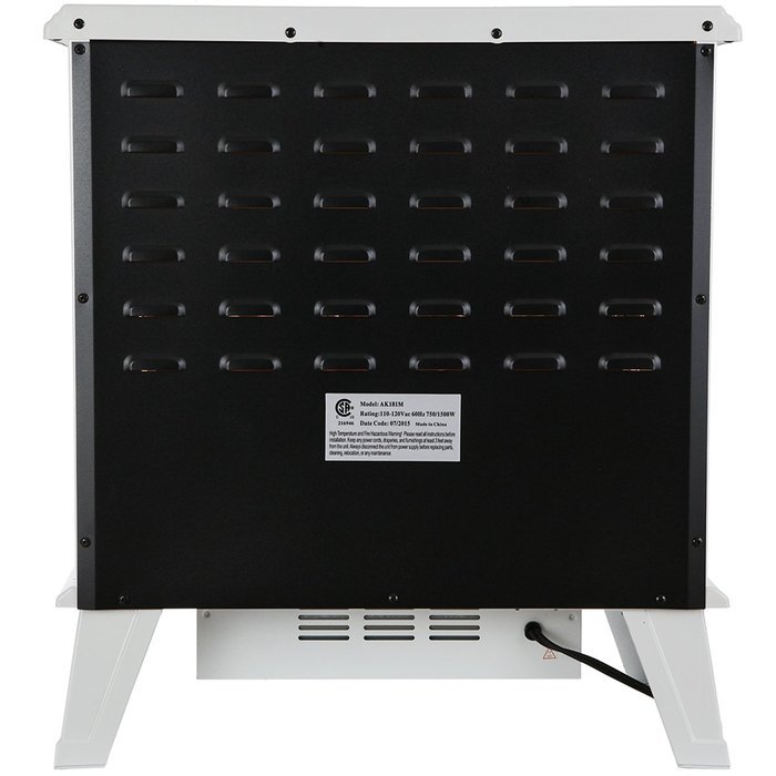 Golden Vantage 20" 5200 BTU 1500W Adjustable Freestanding Tempered Glass 2 Setting Electric Fireplace Heater Stove N3