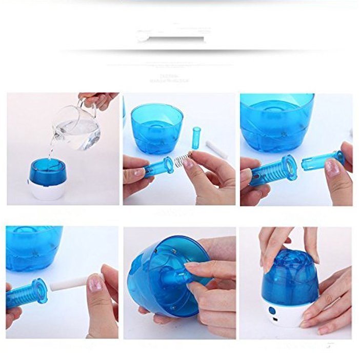 LOHOME (TM) Newest Fashion Hot Sale Rose Air Mist Purifier USB Portable Mini Ultrasonic Humidifier Air Freshener... N9