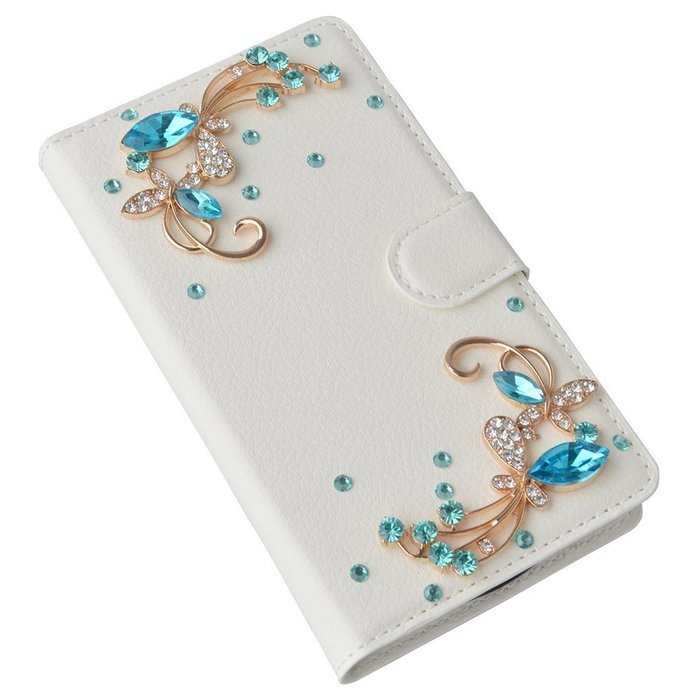 LG Escape 3 Case, LG Phoenix 2 Case, LG K8 Case White PU Leather Folio Flip Phone Case,Yaheeda 3D Handcraft White... N47