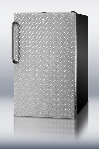 Summit FF521BLDPL 4.1 Cu. Ft. Stainless Steel Undercounter Compact Refrigerator