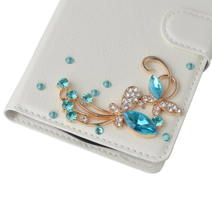 LG Escape 3 Case, LG Phoenix 2 Case, LG K8 Case White PU Leather Folio Flip Phone Case,Yaheeda 3D Handcraft White... N48