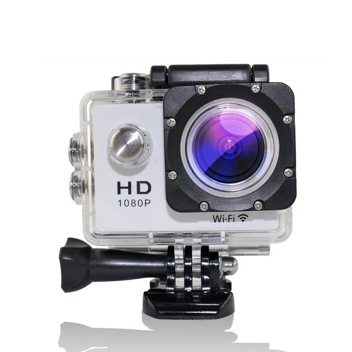MAOZUA 1080P WiFi Action Camera 12MP 170 Degree Helmet Sports Camera Waterproof With 2 Batteries and 1 Battery...