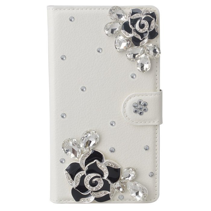 LG Escape 3 Case, LG Phoenix 2 Case, LG K8 Case White PU Leather Folio Flip Phone Case,Yaheeda 3D Handcraft White... N50
