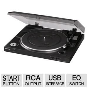 Sony Fully Automatic Stereo Turntable Plus 100ft Oxygen-Free Copper Speaker Wire N2