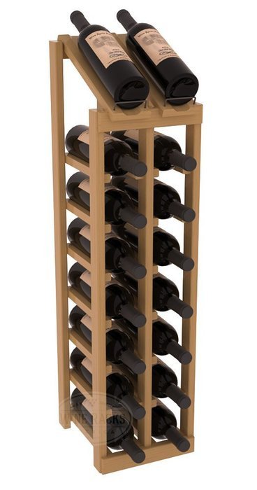 Wine Racks America Ponderosa Pine 2 Column 8 Row Display Top Kit. 13 Stains to Choose From! N4