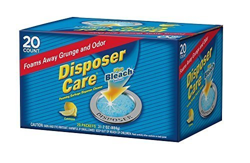 Glisten DP20B Disposer Care Foaming Garbage Disposer Cleaner-Twenty Pack (20 Uses)-Powerful Disposal Cleanser...