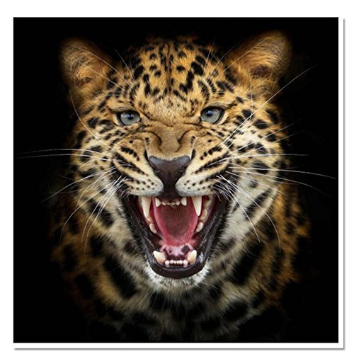 EverTrust(TM) Top Fashion Embroidered Three-dimensional Tiger Handmade Home Decor Full Square Europe New Resin...